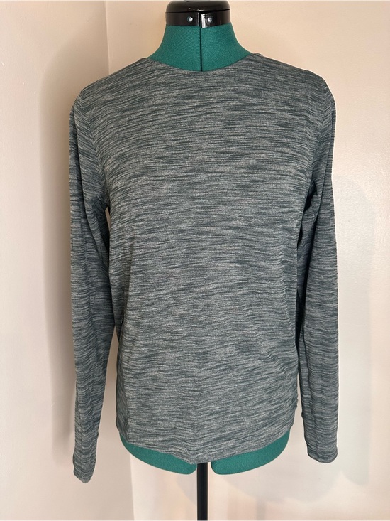 lululemon athletica Tops - Heathered Teal Grey Long Sleeve Crew Top